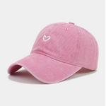Casquette Heart rose