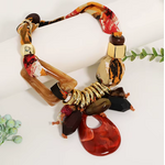 Collier fantaisie Esmeralda orange