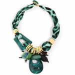 Collier fantaisie Esmeralda vert (2)