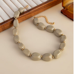 Collier de perles Anouk gris