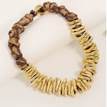 Collier Piana doré événement
