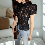 T-shirt Canelle noir dentelle (2)