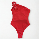 Maillot de bain Belvi rouge femme