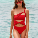 Maillot de bain Belvi uni rouge
