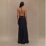 Robe Caliane noire dos nu