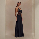 Robe Caliane noire dentelle
