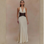 Robe Caliane blanche satin