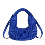 sac à main demi-lune bleu roi