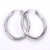 créoles ovales argent silver acier inoxydable plaqué bijou fantaisie femme en ligne chic pas cher 1