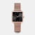 montre femme braceler acier or rose cadran noir boutique en ligne