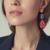 boucles d'oreilles fantaisie pendantes colorées chic glamour femme