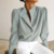 chemisier bleu chic femme vêtement style chic