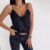 caraco noir dentelle chic femme