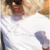 t-shirt blanc imprimé amour femme