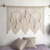 tête de lit en marcramé beige naturel