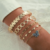 bracelets dorés fantaisie femme