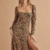 robe midi imprimée léopard femme