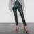 pantalon noir simili cuir tendance taille haut jegging femme