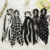 chouchou foulard noir et blanc accessoire cheveux tendance