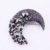 broche noire à strass zircons paillettes pour femme fêtes soirée
