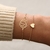 Bracelet doré lotus duo