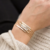 bracelet message personnalisé en acier inoxydable