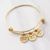 bracelet jonc breloque avec gravure personnalisée