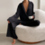 pyjama noir en satin femme chic