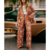ensemble 2 pièces imprimé hippie chic femme