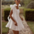 robe courte blanche patineuse