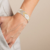 bracelet ajustable en perle de verre chic
