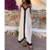 robe longue à bretelle casual chic blanche