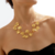 parure  collier ras du cou  et boucles d'oreilles pendantes pour femme