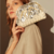 mini sac à main doré en cuir