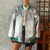bomber argenté femme col vert