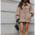 manteau en laine beige femme