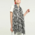 foulard femme en coton zèbre
