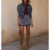 ensemble denim à clous femme