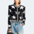 Cardigan en tricot jacquard étoile pour femme luxe