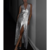robe longue argentée tendance femme occasion spéciale