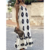 robe à bretelles imprimée