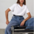 t-shirt femme blanc coton