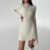 mini robe blanc écru hiver