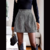 Short en tweed taille haute élégant femme