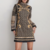robe monogrammée dorée