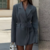 blazer gris élégant fleuri femme