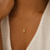 collier pendentif élégant plaqué or 24k