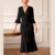 robe longue noire élégante