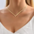 Collier délicat doré à l'or fin