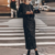 robe longue à sequins noire femme tendance